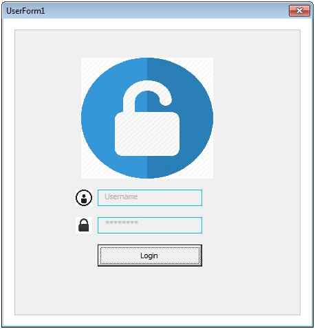 simple login form in Excel VBA